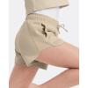 imagePURE CHAMP Girls Shorts 4 Pack Girls Athletic Shorts UltraSoft Youth Quick Dry Dolphin with Drawstring Size Toddler 16Black  Beige   Brown  Sage