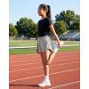 imagePURE CHAMP Girls Shorts 4 Pack Girls Athletic Shorts UltraSoft Youth Quick Dry Dolphin with Drawstring Size Toddler 16Black  Heather Gray  Navy  Pink Prism