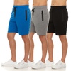 image:imagePURE CHAMP Athletic Shorts for Men 3 Pack Casual Shorts 8 Basketball Gym Shorts with Zipper Pockets Size Small 3XLGroup C