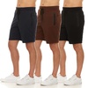 image:imagePURE CHAMP Athletic Shorts for Men 3 Pack Casual Shorts 8 Basketball Gym Shorts with Zipper Pockets Size Small 3XLGroup G