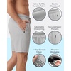 image:imagePURE CHAMP Athletic Shorts for Men 3 Pack Casual Shorts 8 Basketball Gym Shorts with Zipper Pockets Size Small 3XLSet2