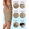 image:imagePURE CHAMP Athletic Shorts for Men 3 Pack Casual Shorts 8 Basketball Gym Shorts with Zipper Pockets Size Small 3XLSet3