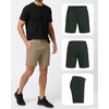 image:imagePURE CHAMP Athletic Shorts for Men 3 Pack Casual Shorts 8 Basketball Gym Shorts with Zipper Pockets Size Small 3XLSet3