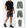 image:imagePURE CHAMP Athletic Shorts for Men 3 Pack Casual Shorts 8 Basketball Gym Shorts with Zipper Pockets Size Small 3XLSet5