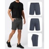 image:imagePURE CHAMP Athletic Shorts for Men 3 Pack Casual Shorts 8 Basketball Gym Shorts with Zipper Pockets Size Small 3XLSet6
