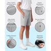 image:imagePURE CHAMP Boys Athletic Shorts 3 Pack Active Boys Shorts Youth Kids Elastic Waist with Zipper Pockets Toddler18Black  Charcoal Heather  Heather Gray
