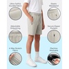 image:imagePURE CHAMP Boys Athletic Shorts 3 Pack Active Boys Shorts Youth Kids Elastic Waist with Zipper Pockets Toddler18Black  Taupe Heather  Brown Heather