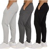 image:imagePURE CHAMP 3 Pack Mens Sweatpants with Zipper Pockets amp Drawstring Light Weight Fitness Clothing Mesh Workout Joggers for MenBlack  Gray  Charcoal