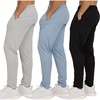 image:imagePURE CHAMP 3 Pack Mens Sweatpants with Zipper Pockets amp Drawstring Light Weight Fitness Clothing Mesh Workout Joggers for MenBlack  Grey  Dusty Blue