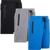 image:imagePURE CHAMP Athletic Shorts for Men 3 Pack Casual Shorts 8 Basketball Gym Shorts with Zipper Pockets Size Small 3XLGroup C