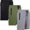image:imagePURE CHAMP Athletic Shorts for Men 3 Pack Casual Shorts 8 Basketball Gym Shorts with Zipper Pockets Size Small 3XLGroup E