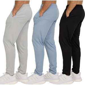 image:imagePURE CHAMP 3 Pack Mens Sweatpants with Zipper Pockets amp Drawstring Light Weight Fitness Clothing Mesh Workout Joggers for MenBlack  Grey  Dusty Blue