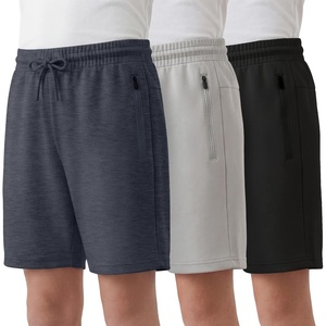 image:imagePURE CHAMP Boys Athletic Shorts 3 Pack Active Boys Shorts Youth Kids Elastic Waist with Zipper Pockets Toddler18Black  Light Gray   Navy Heather