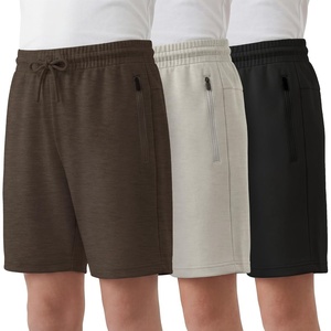 image:imagePURE CHAMP Boys Athletic Shorts 3 Pack Active Boys Shorts Youth Kids Elastic Waist with Zipper Pockets Toddler18Black  Taupe Heather  Brown Heather