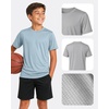 image:imagePURE CHAMP Boys Athletic Shirts 6 Pack Dry Fit Short Sleeve Boys Tshirts Basketball Baseball Soccer Tee Kids Youth amp TeensBlack  Black Camo  Burgundy  Gray  Teal white