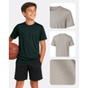 image:imagePURE CHAMP Boys Athletic Shirts 6 Pack Dry Fit Short Sleeve Boys Tshirts Basketball Baseball Soccer Tee Kids Youth amp TeensBlack  Doeskin  Olive  Brown  Cream  Hunter Green