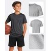 image:imagePURE CHAMP Boys Athletic Shirts 6 Pack Dry Fit Short Sleeve Boys Tshirts Basketball Baseball Soccer Tee Kids Youth amp TeensBlack  White  Navy  Charcoal  Gray  Offwhite