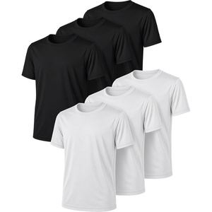 image:imagePURE CHAMP Boys Athletic Shirts 6 Pack Dry Fit Short Sleeve Boys Tshirts Basketball Baseball Soccer Tee Kids Youth amp TeensBlack  Black  Black white  White  White